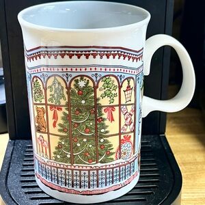 Dunoon Coffee Mug Holiday Christmas Window Scene